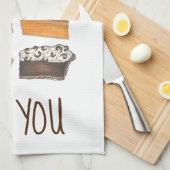 お前のパン屋さんには目しかおもしろいない キッチンタオル (四つ折り)