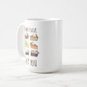 お前のパン屋さんには目しかおもしろいない コーヒーマグカップ (正面左)