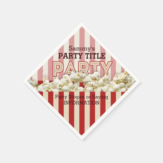 お前のパーティーカスタムナプキンスがカスタマイズ! スタンダードカクテルナプキン (角)