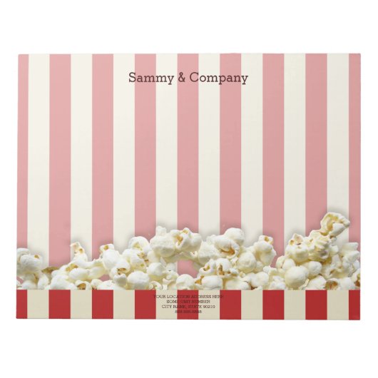 お前のパーティーパーソナライズされた供給だ。 ノートパッド (正面)