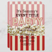 お前のパーティーパーソナライズされた供給だ。 招待状 (正面/裏面)