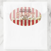 お前のパーティーパーソナライズされた供給だ。 楕円形シール (バッグ)