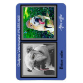 お前のビジネス名はおもしろいブルドッグ マグネット (縦)