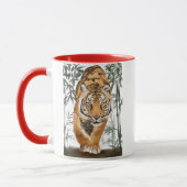 お前のプン考え引用文トラよりも強い マグカップ (左)