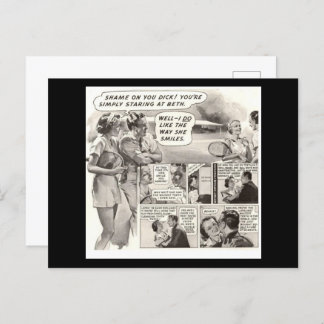 お前のペニスの恥だ！レトロ広告 ポストカード