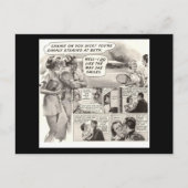 お前のペニスの恥だ！レトロ広告 ポストカード (正面)