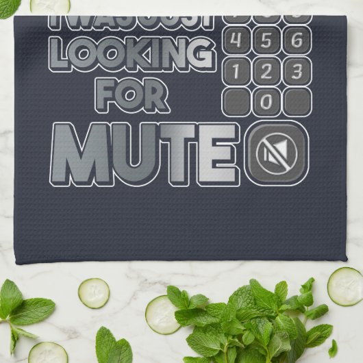 お前のボタンを押すつもりでなくてごめんね キッチンタオル (折り畳み)