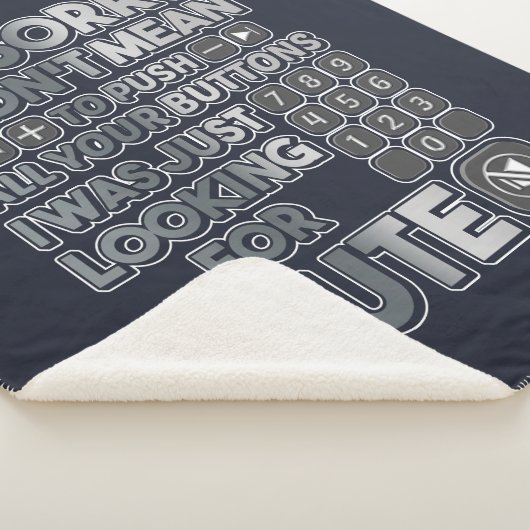 お前のボタンを押すつもりでなくてごめんね シェルパブランケット (3/4)