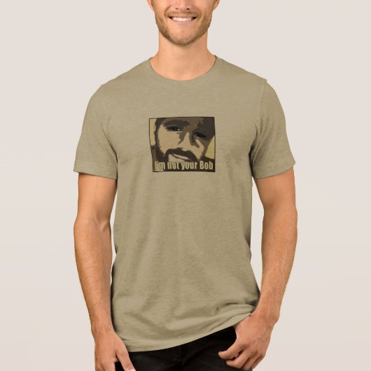 お前のボブひげじゃない トライブレンドTシャツ (正面)
