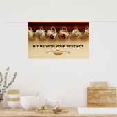 お前のポットで殴最高のれ ポスター (キッチン)