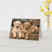 『お前のラブラドール·リト考えるリーバ·パッピー·カード』 カード (黄色い花)