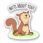 お前のリスおもしろいル・プンの木 シール (正面)