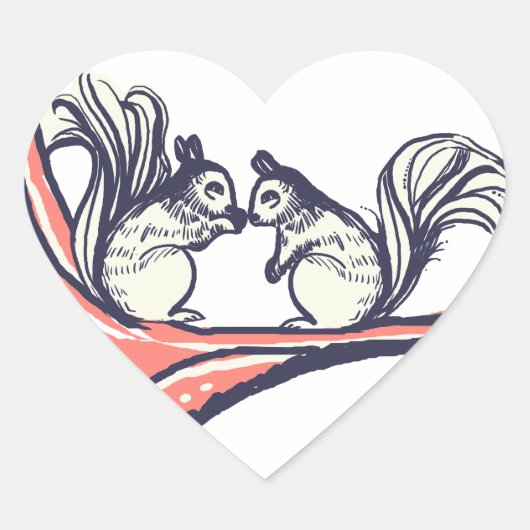 お前のリス結婚ズの ハートシール (正面)