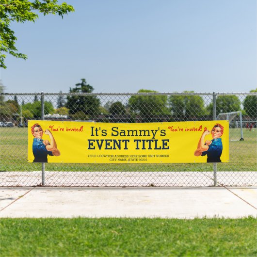 お前のロージー·パーソナライズされたパーティー広告ズだ 横断幕 (インサイチュ)