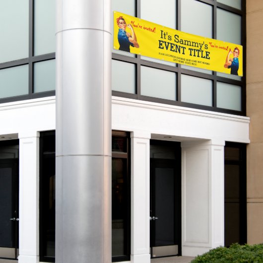 お前のロージー·パーソナライズされたパーティー広告ズだ 横断幕 (ビルの外側)