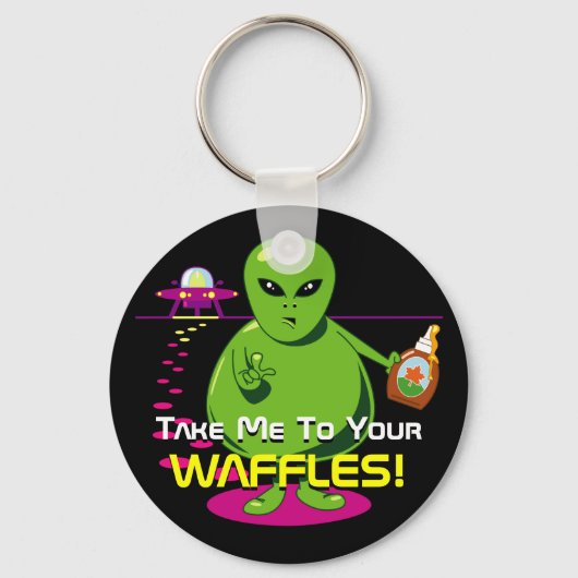 お前のワッフルに連れて行け！ キーホルダー (正面)