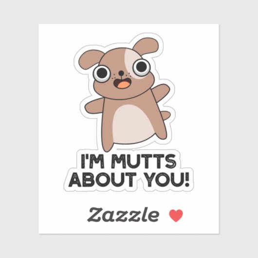 お前の事でぶつぶつ言ってるおもしろい犬プリン シール (シート)