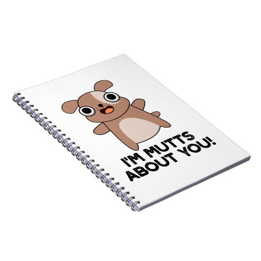 お前の事でぶつぶつ言ってるおもしろい犬プリン ノートブック (右側)