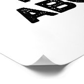 お前の事でぶつぶつ言ってるおもしろい犬プリン ポスター (角)