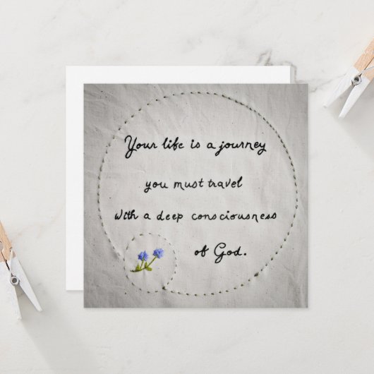 お前の人生は旅だ カード (正面/裏面インサイチュ)