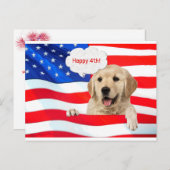 お前の仕事に付き合う感謝してい犬 ポストカード (正面/裏面)