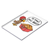 お前の仲間か?チキンおもしろいナゲット ノートブック (左側)