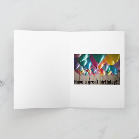 お前の全てが…24時間365日のハッピーバースデー カード (内部)