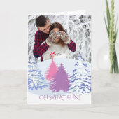 お前の写真のクリスマスツモダンリー シーズンカード (正面)