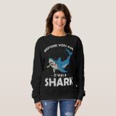 お前の前頼にはサメの脚アンプタチ スウェットシャツ (正面フル)