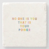 お前の力は誰もいない |宗教デカール ストーンコースター (正面)