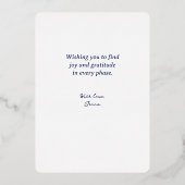 お前の半考え月の嘆き 箔シーズンカード (裏面)