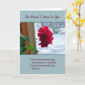 お前の友人 カード (黄色い花)