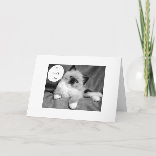 お前の双子じゃ誕生日できない カード (正面)