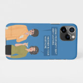 お前の口髭も… iPhoneケース (裏面横)