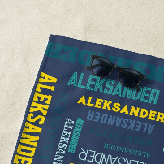 お前の名はこの上だ ビーチタオル (インサイチュ)