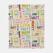 お前の名は上だ フリースブランケット (正面)