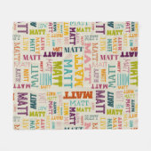 お前の名は上だ フリースブランケット (正面(横))