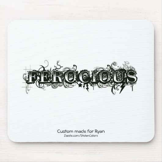 お前の名カスタム前のために作られた凶暴な マウスパッド (正面)