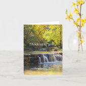 お前の名刺の考える上に染み込んだ カード (黄色い花)