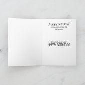 お前の名刺みたいに年を取って誕生日 カード (内部)