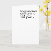 お前の名刺みたいに年を取って誕生日 カード (黄色い花)