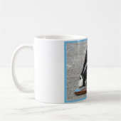 お前の名前でコリー犬は幸せ コーヒーマグカップ (左)