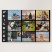 お前の名前のペット写真記念コレクションの記念物 ジグソーパズル (横)