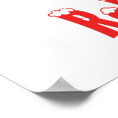 お前の名前はここだ！カスタムレターRテディベアサンタス ポスター (角)