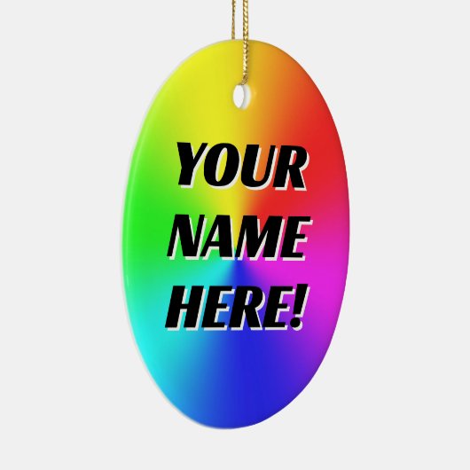 お前の名前はここだ!(単語の変更)オーナメント セラミックオーナメント (右)