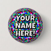 お前の名前はここだ!(単語を変更する場合もある) 缶バッジ (正面)