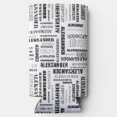 お前の名前はこのセルツァーの上にある スリム缶クーラー (裏面)