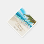 お前の名前を砂に入れるヒトデのカップル スタンダードカクテルナプキン (角)