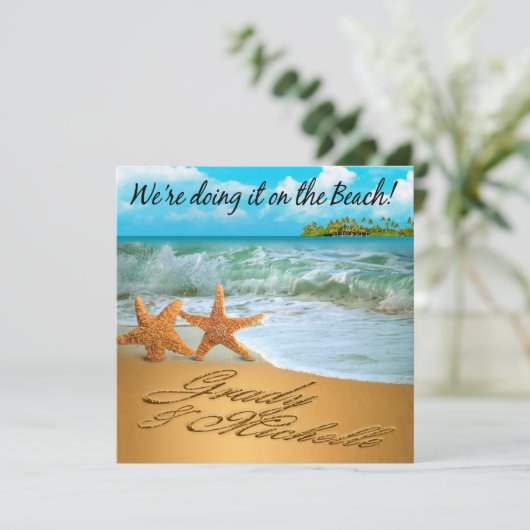 お前の名前を砂に入れるヒトデのカップル 招待状 (スタンド正面)