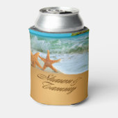 お前の名前を砂に入れるヒトデのカップル 缶クーラー (缶裏面)